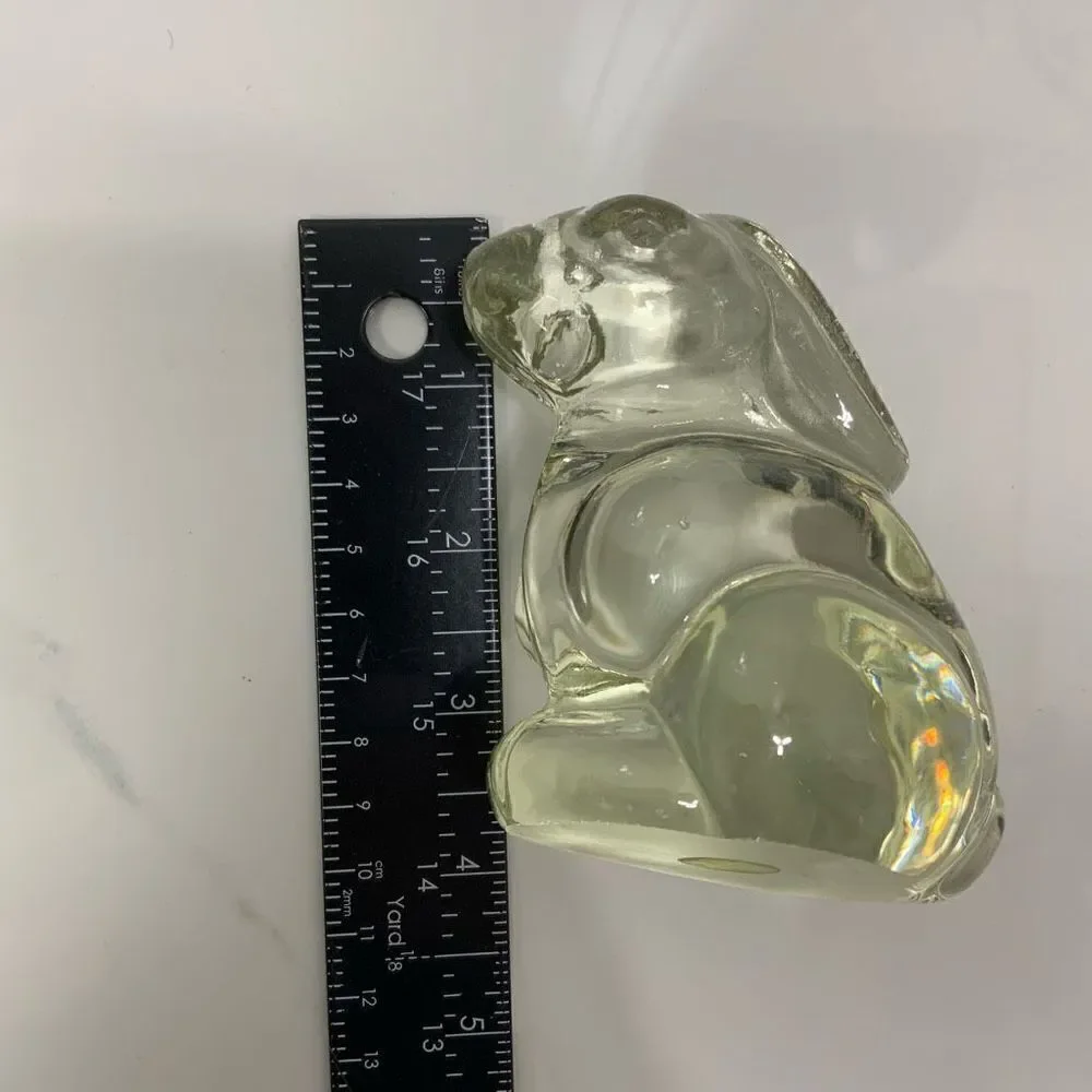 VINTAGE Hand Blown Glass Bunny